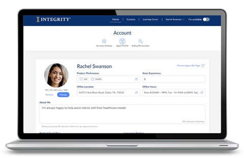 PlanEnroll Agent Personalization View