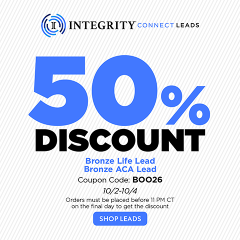 IntegrityCONNECT Bronze ACA and Life Leads Promo!